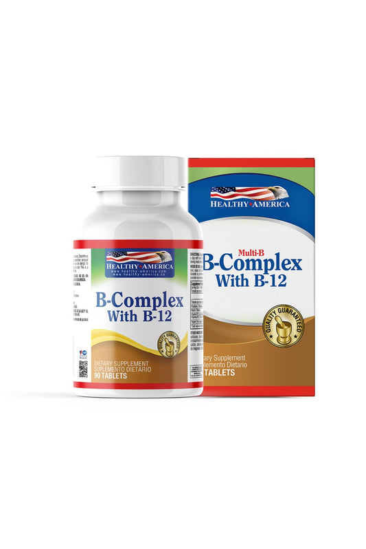 Complejo B con B12 90 Tabletas | Healthy America