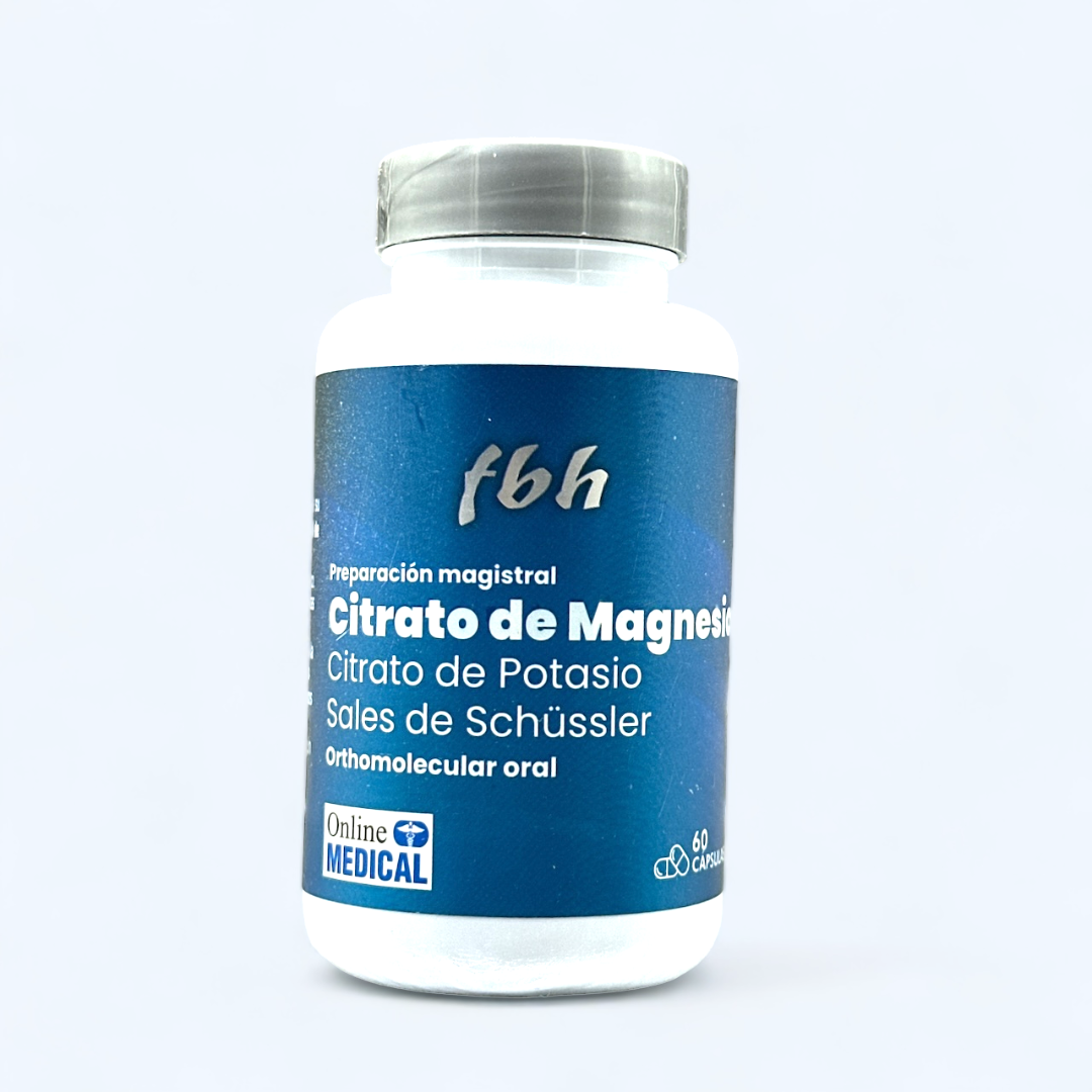 CITRATO DE MAGNESIO + CITRATO DE POTASIO 60 CAPSULAS | FBH