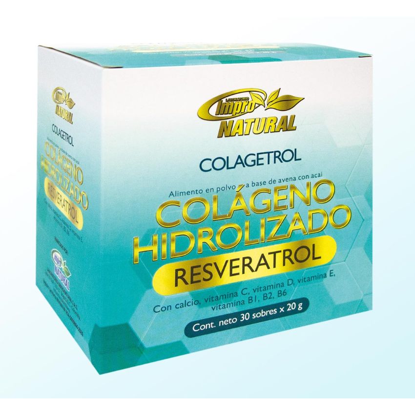 Colagetrol Colágeno Hidrolizado Resveratrol 30 Sachets - Impronatural
