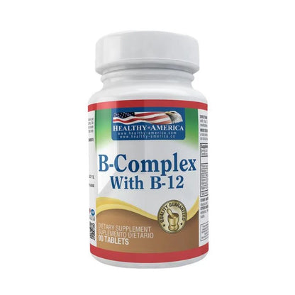 Complejo B con B12 90 Tabletas | Healthy America