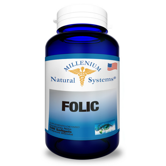 Folic Acido Folico x 100 Softgels - Natural systems