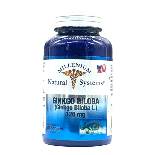 Ginkgo Biloba | 120mg | 100 Softgels | Natural Systems