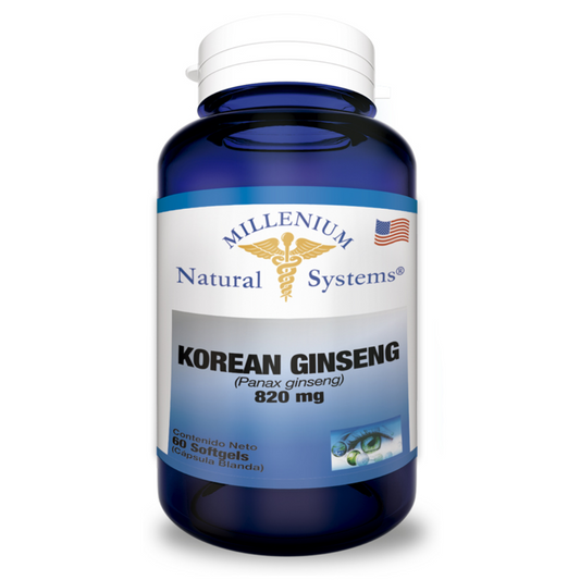 KOREAN GINSENG 820 MG X 60 SOFT – Natural systems