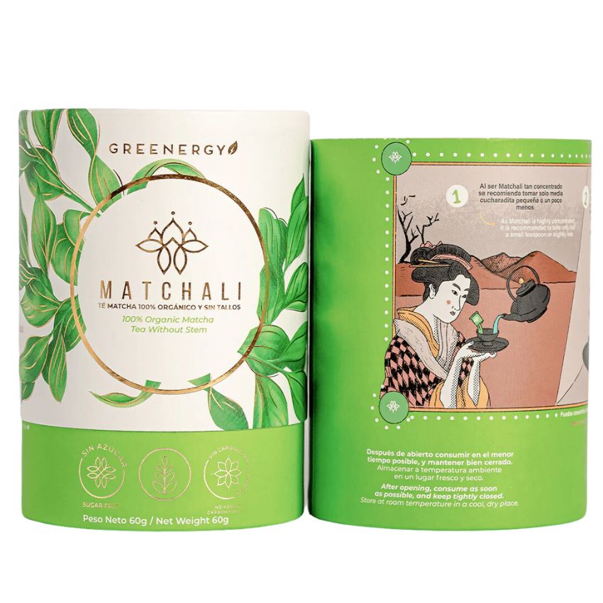 Te MATCHA Matchali 100% Natural Grado Ceremonial 60 gramos