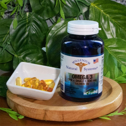 OMEGA 3 EPA + DHA / 1.300 MG SALMON OIL 100 CÁPSULAS | NATURAL SYSTEMS