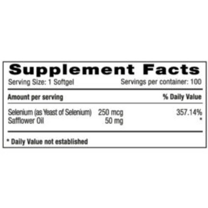 Selenio 250mg 60 Softgels | Natural Systems