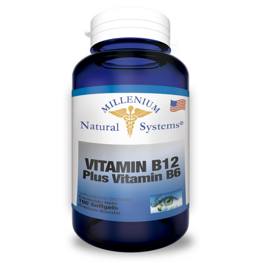 Vitamina B12 Plus Vitamin B6 x 100 Softgels - Natural Systems