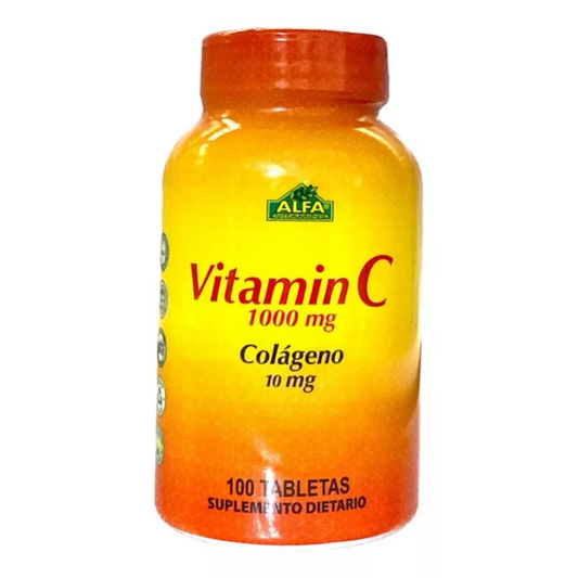 Vitamin C 1000 Mg 100 Tabletas - Alfa Vitamins