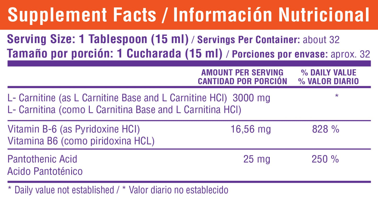 L-Carnitine Liquida 3000mg