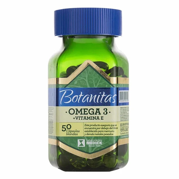 Omega 3 más Vitamina E 50 Cápsulas Botanitas