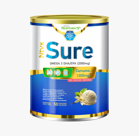 Sure + Omega 3 DHA/EPA (2000mg) + Curcuma 1.000mg NUTRIVEX