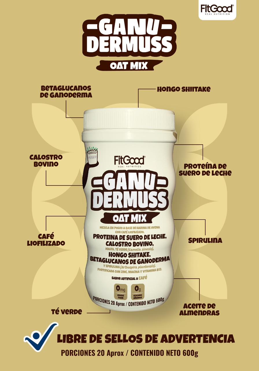 GANU DERMUSS GANODERMA + CALOSTRO BOVINO 600g FitGood