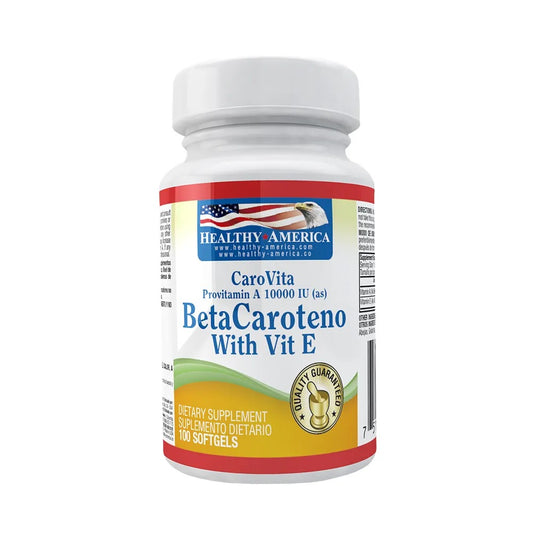 Betacaroteno 10.000 IU 100 Softgels - Healthy America