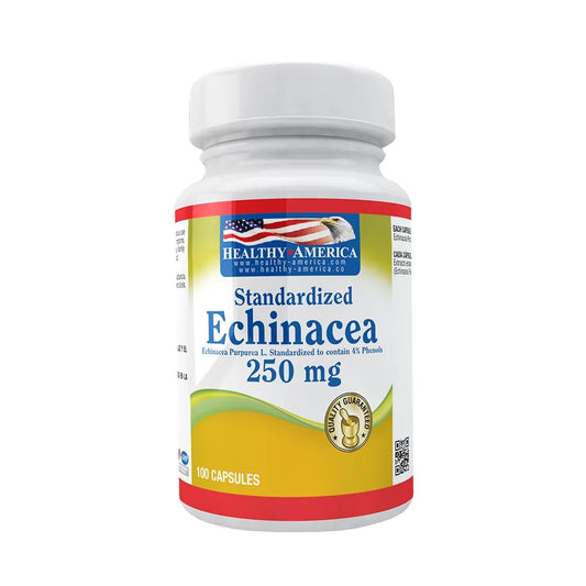 Echinacea Purpurea 250mg 100 Capsulas - Healthy American