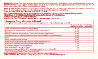 Enzymax 60 capsulas - Healthy America