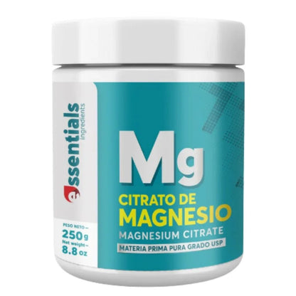 CITRATO DE MAGNESIO EN POLVO PURO 250 GR - ESSENTIALS